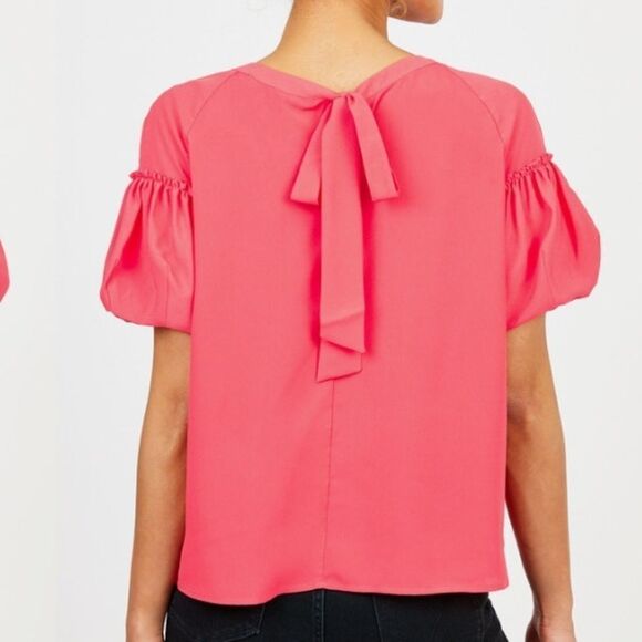 ‎French Connection Crepe Puff Sleeve Blouse - Picture 2 of 13